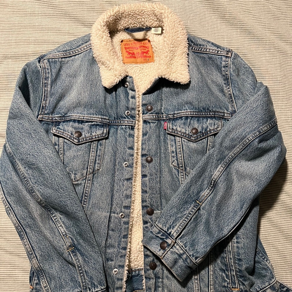 Levi Sherpa Lined Denim Jacket